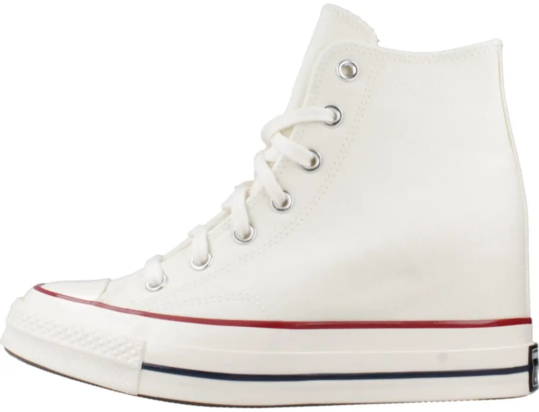 Converse Chuck 70 Wedge Hi Dames Sneakers - Wit - 39 - afbeelding 2 van 4