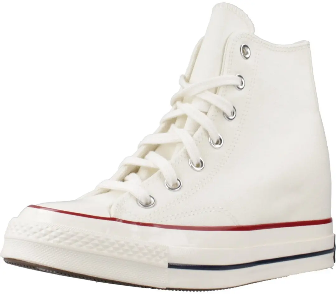 Converse Chuck 70 Wedge Hi Dames Sneakers - Wit - 39 - afbeelding 3 van 4