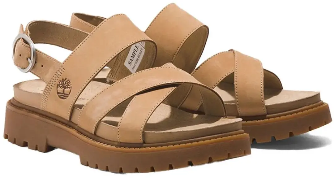 Timberland Clairemont Way Cross Strap Sandalen - Beige - afbeelding 6 van 6