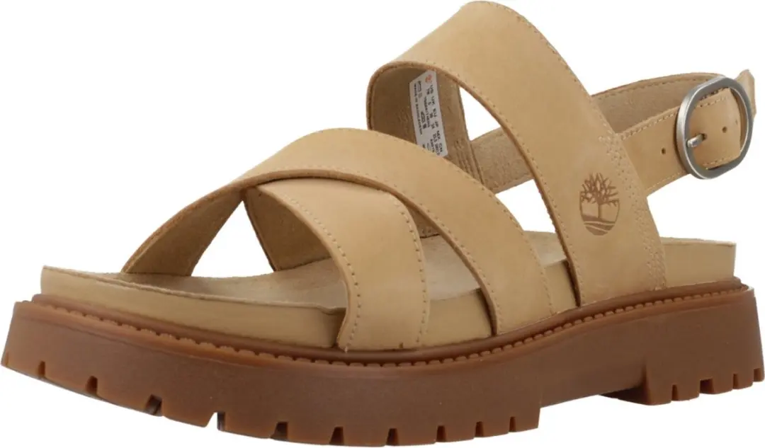 Timberland Clairemont Way Cross Strap Sandalen - Beige - afbeelding 4 van 6