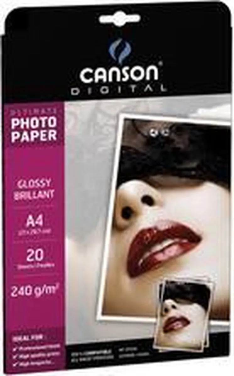 Canson C200004329 Fotopapier A4 - Wit Glans