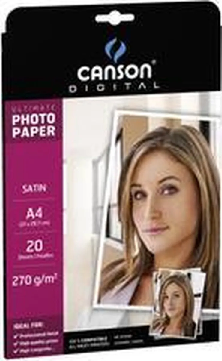 Canson C200004329 Fotopapier A4 - Wit Glans