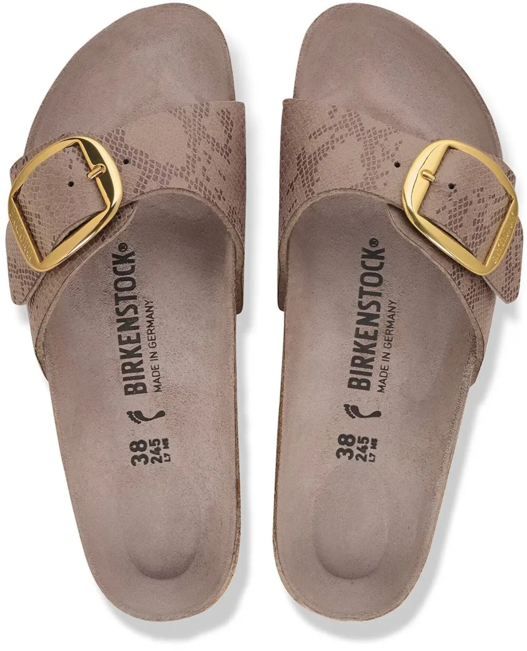 Birkenstock Madrid Big Buckle Dames Sandalen - Grijs - afbeelding 4 van 5