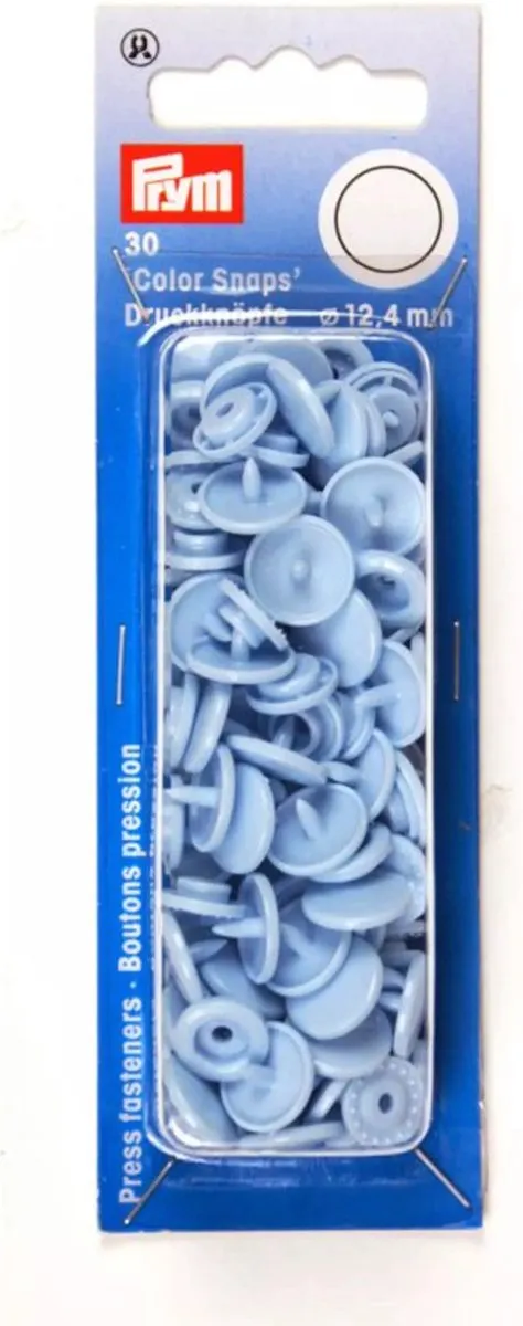 Prym Drukknoop ColorSnaps 12,4mm Lichtblauw - 30 Stuks