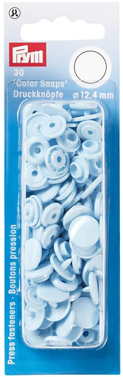 Prym Drukknoop ColorSnaps 12,4mm Lichtblauw - 30 Stuks