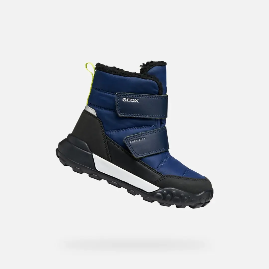 GEOX TREKKYUP ABX TIENERS - MARINE/LIMOENBLAUW - Maat 28