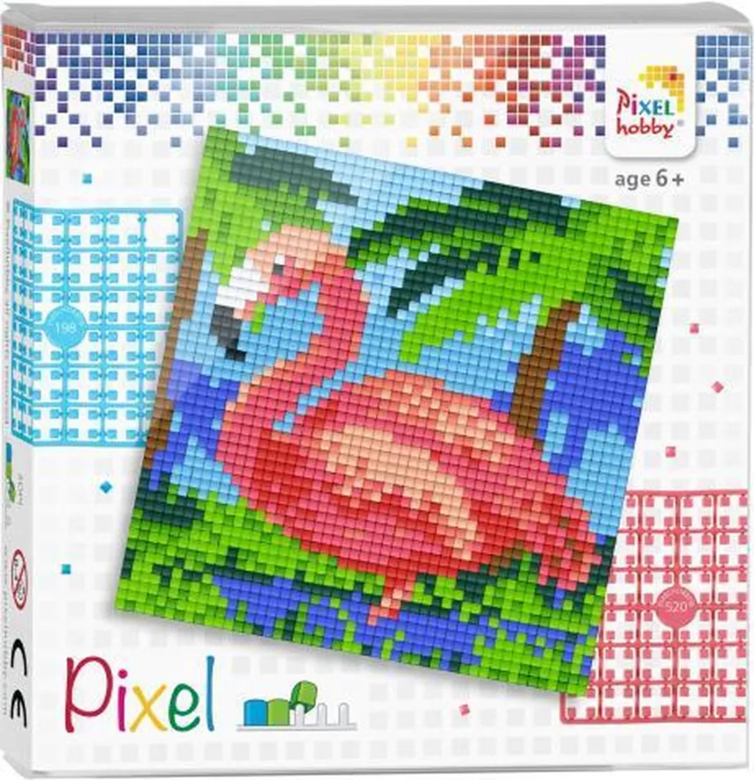 Pixelhobby Complete Pixel Set Flamingo 12x12cm