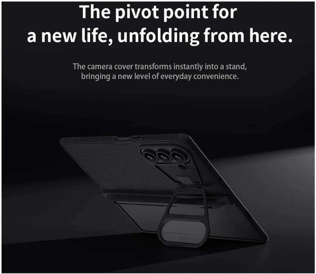 Nillkin CamShield Prop Magnetic Hoesje - Samsung Galaxy Z Fold 7 - Zwart