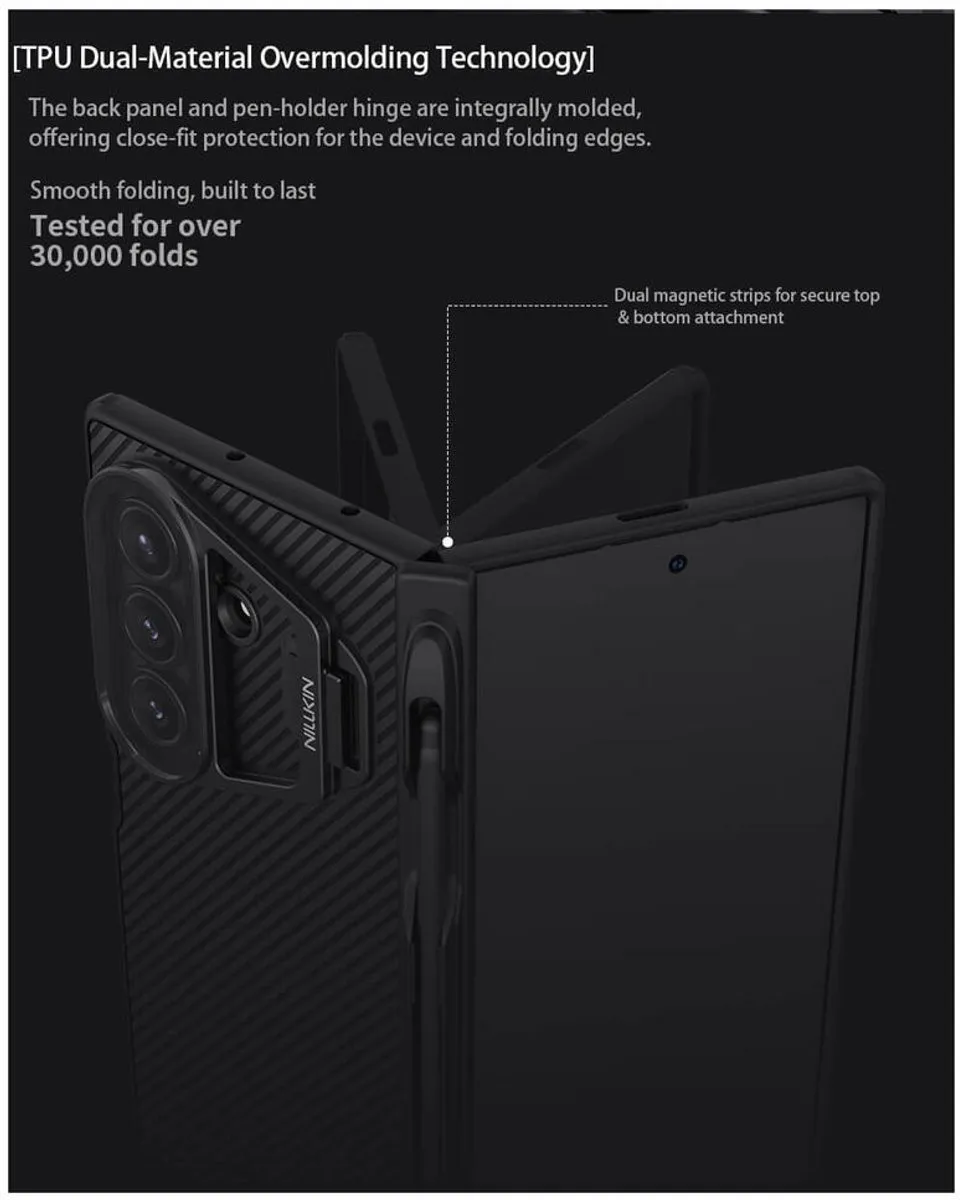 Nillkin CamShield Prop Magnetic Hoesje - Samsung Galaxy Z Fold 7 - Zwart