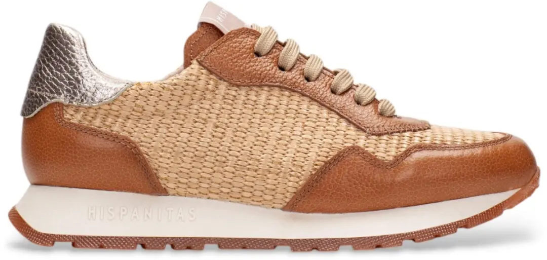 Hispanitas Rhv254045 Sneakers - Raffia - Dames - Bruin - Maat 41