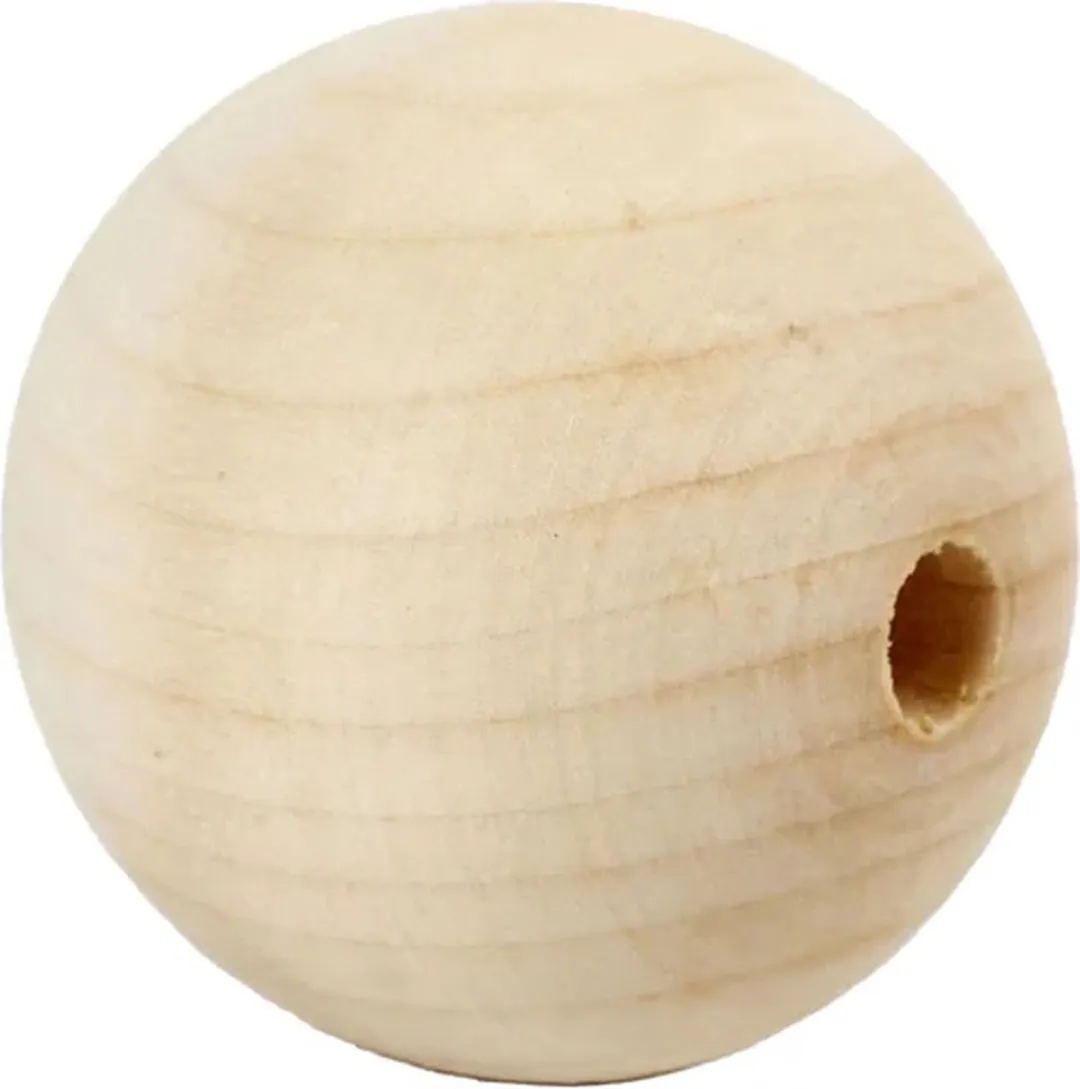 Creativ Company Houten Kralen 50mm - Naturel - 4 Stuks