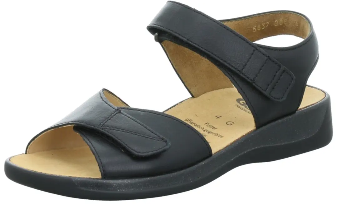 Ganter 202591-0100 dames sandalen zwart maat 42.5