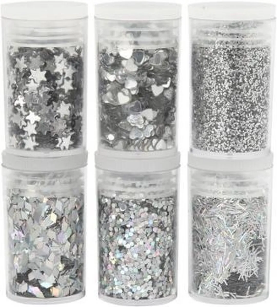 Creativ Company Glitter & Pailletten Set Zilver