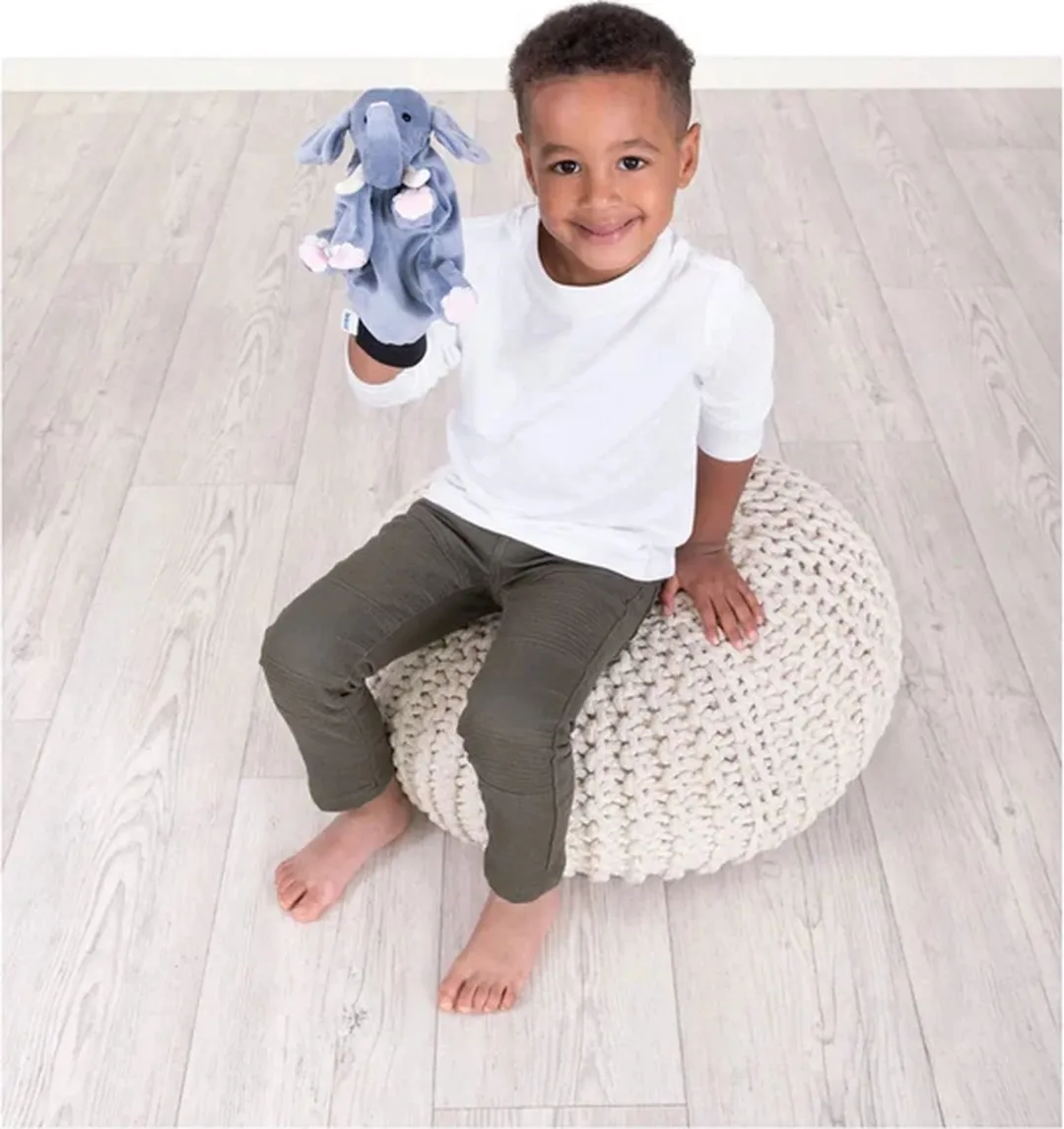 Beleduc Handpop Olifant 40128 - Grijs