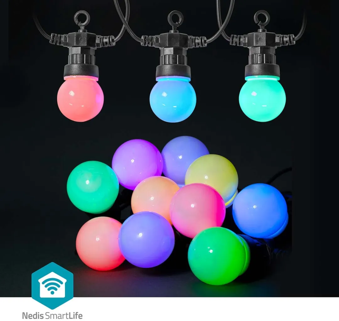 Nedis SmartLife RGBIC Feestverlichting 48 LED 9m
