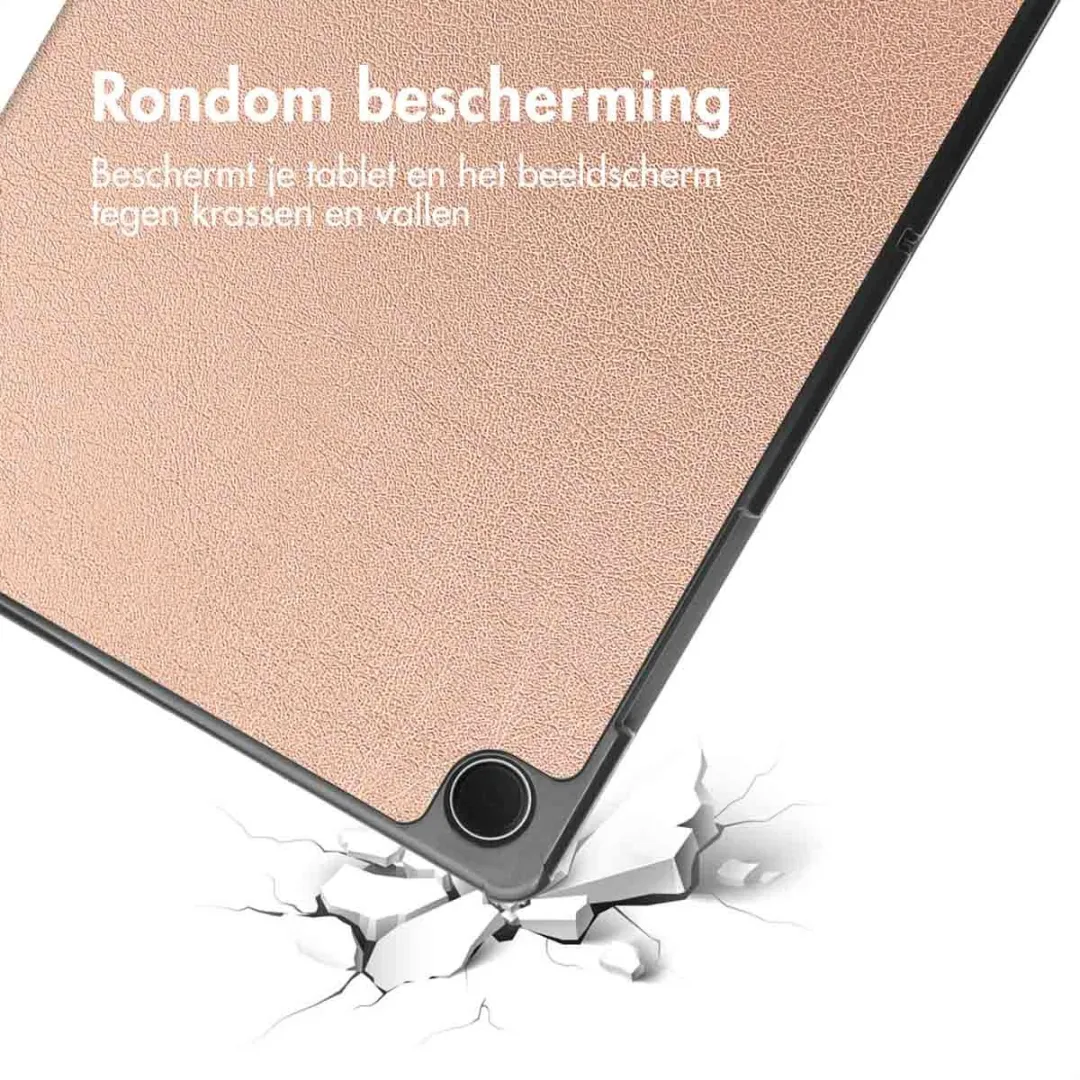 Imoshion Tablethoes Trifold Bookcase SH00066634 - Samsung Galaxy Tab A9 Plus - Roségoud