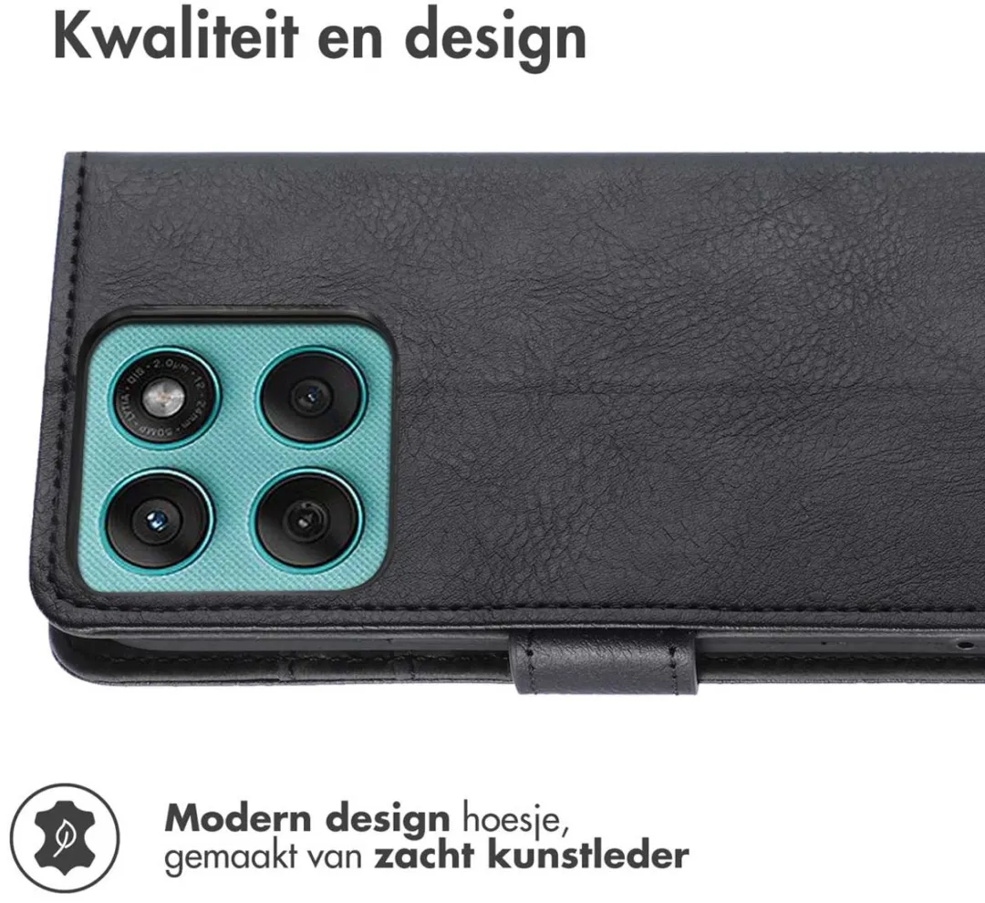 Imoshion Hoesje Motorola Edge 60 Pro - 3 Pasjes - Zwart