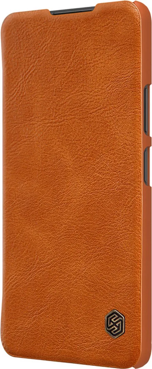 Nillkin Qin PU Leather Book Case Xiaomi Redmi Note 10 Pro - Bruin - afbeelding 2 van 6