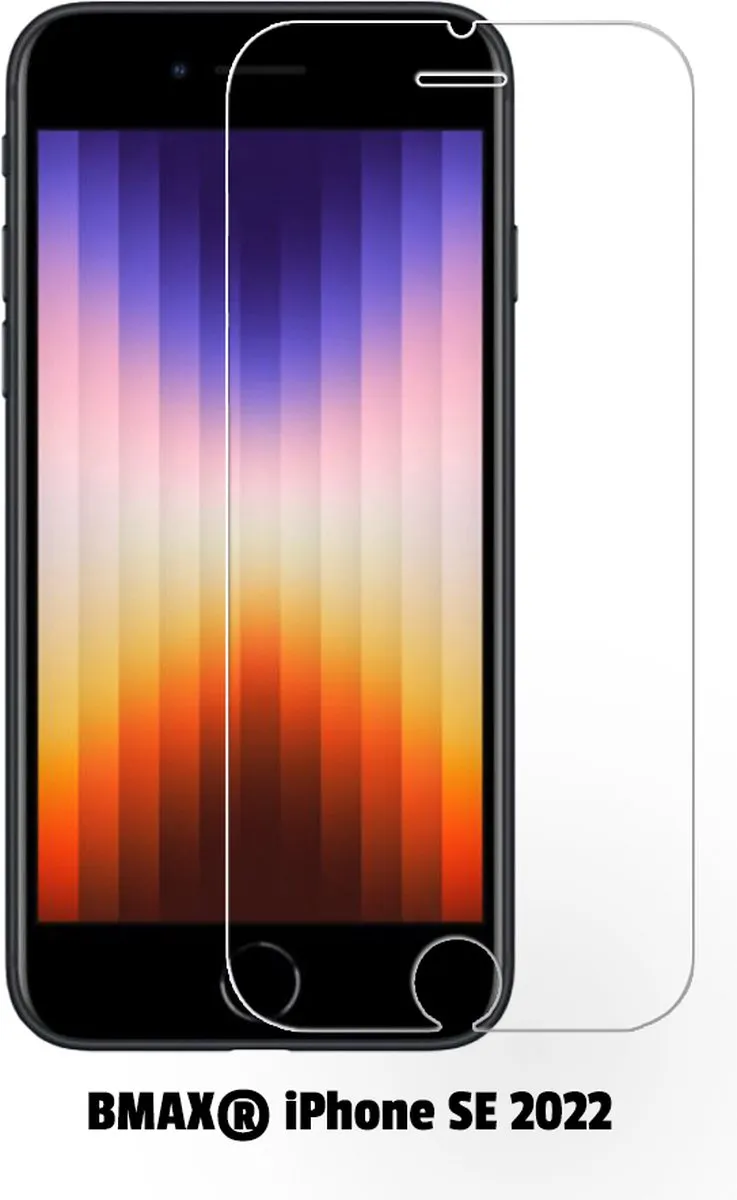 BMAX iPhone SE 2022 Screenprotector Glas - 2 Stuks