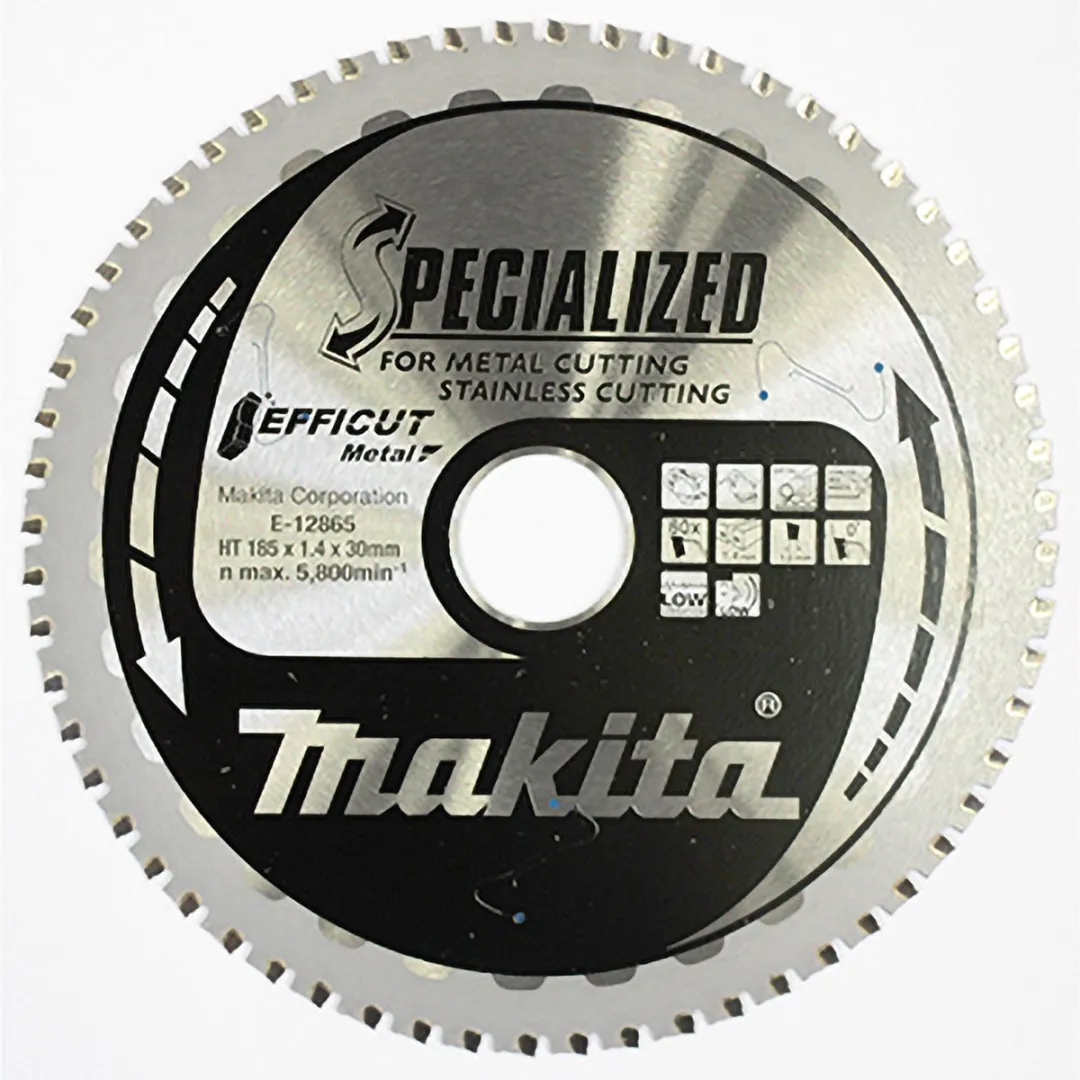 Makita E-12843 Cirkelzaagblad RVS/Staal 185mm