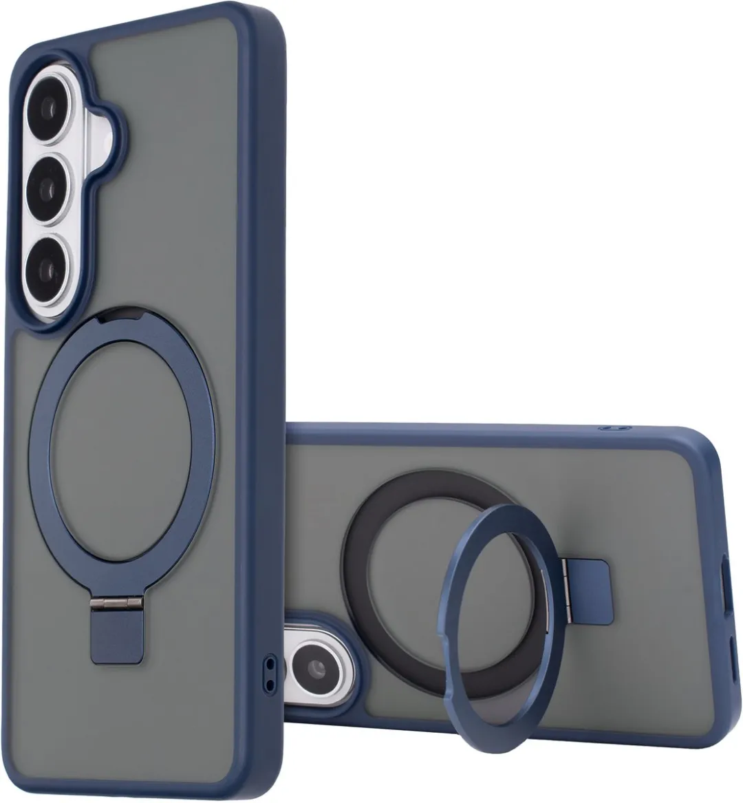 Accezz Hoesje Samsung Galaxy S26 Ring Stand Magnetisch - Blauw
