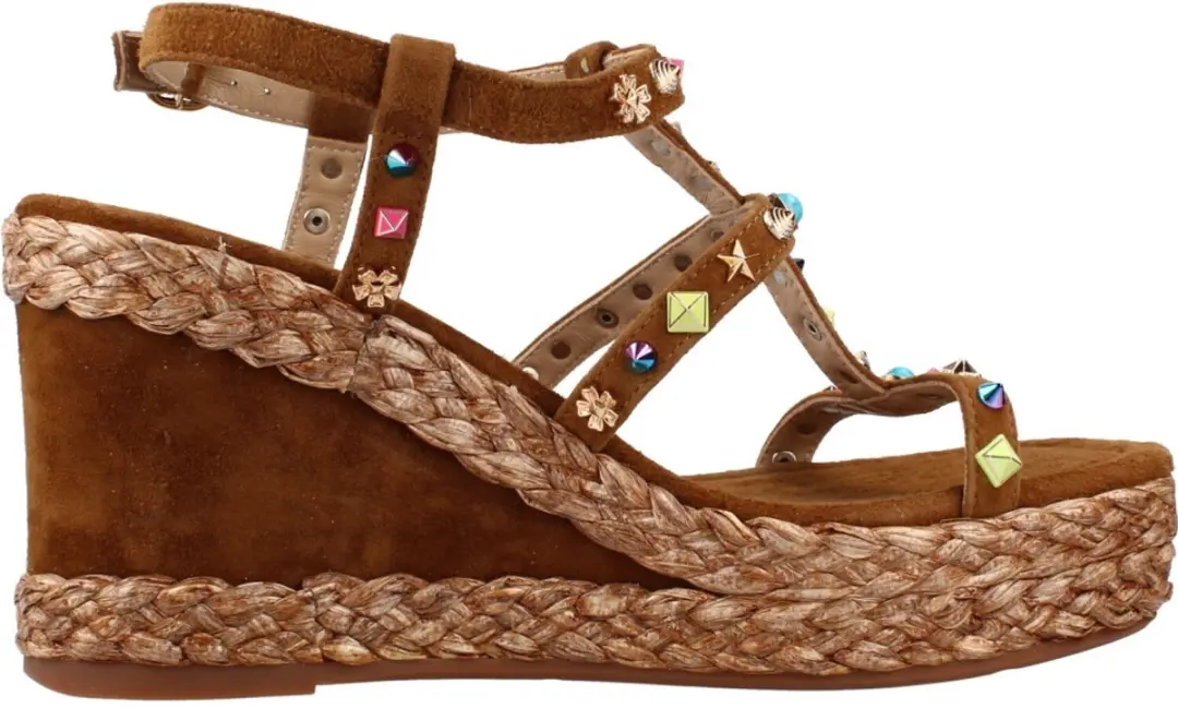 ALMA EN PENA SANDALIA PLATAFROMA SUEDE Bruin 37 EU