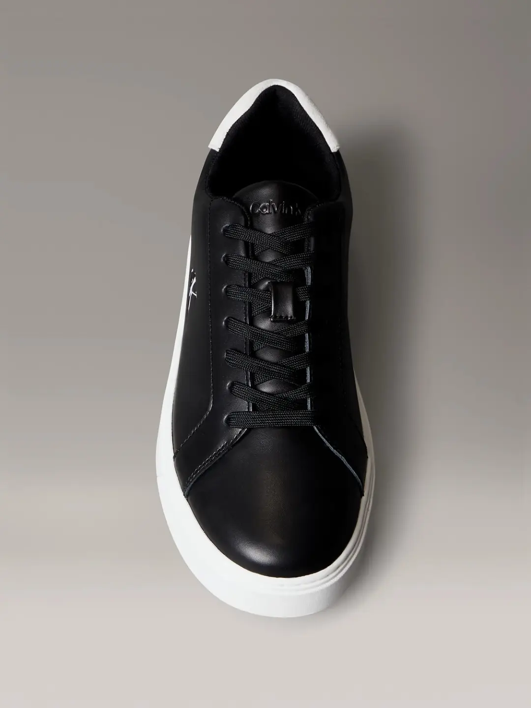 Calvin Klein Classic Cupsole Laceup Sneakers - Zwart/Wit - afbeelding 3 van 6