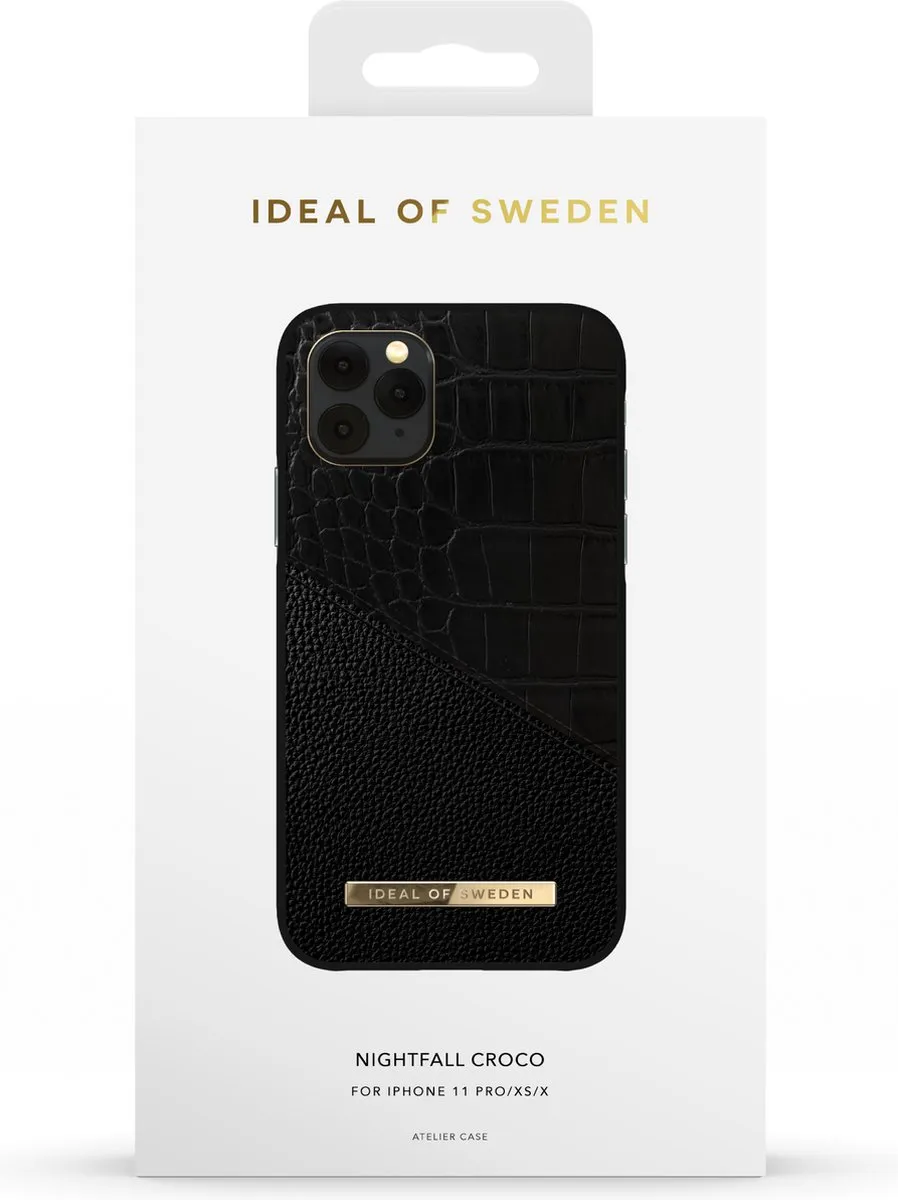 iDeal of Sweden Fashion Case Atelier iPhone 11 Pro/XS/X Nightfall Croco - IDACSS20-I1958-212