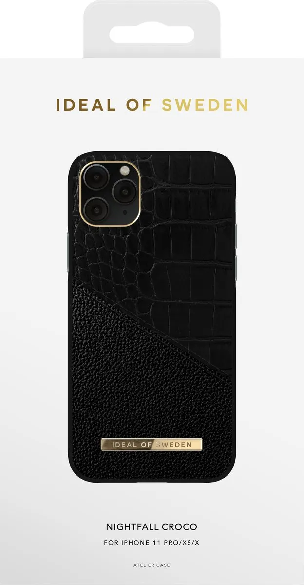 iDeal of Sweden Fashion Case Atelier iPhone 11 Pro/XS/X Nightfall Croco - IDACSS20-I1958-212