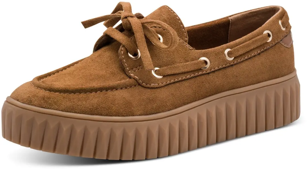 MARCO TOZZI Damesmoccasin 2-23770-47-323 Slippers voor dames met plateau, bruin