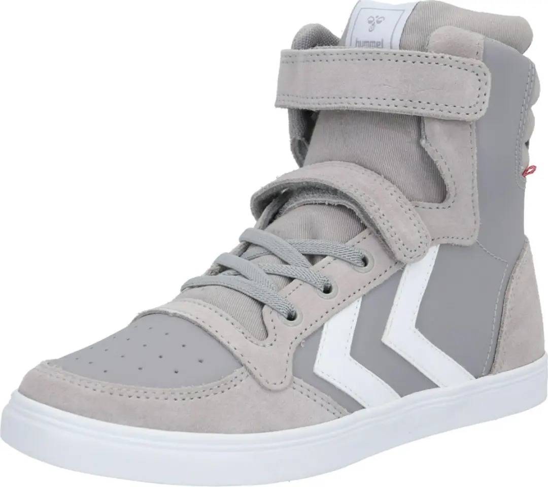 Hummel Kids Trainers Slimmer Stadil Leather High Jr Alloy-32
