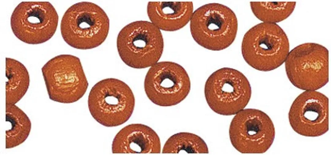 Rayher Hobby Houten Kralen 10mm - 52 Stuks - Oranje