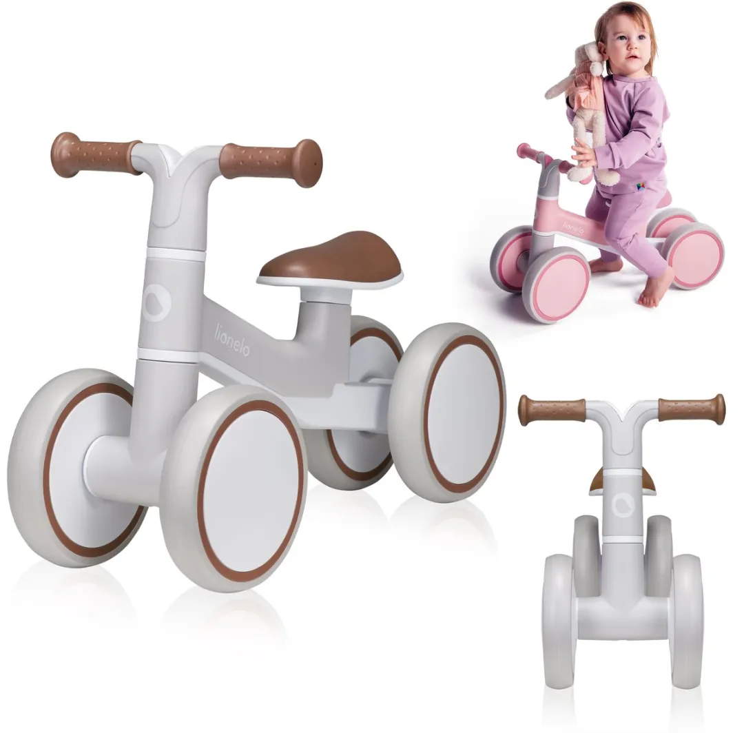 Lionelo Villy Loopfiets 4W Blauw - 1-3 jaar - tot 30kg