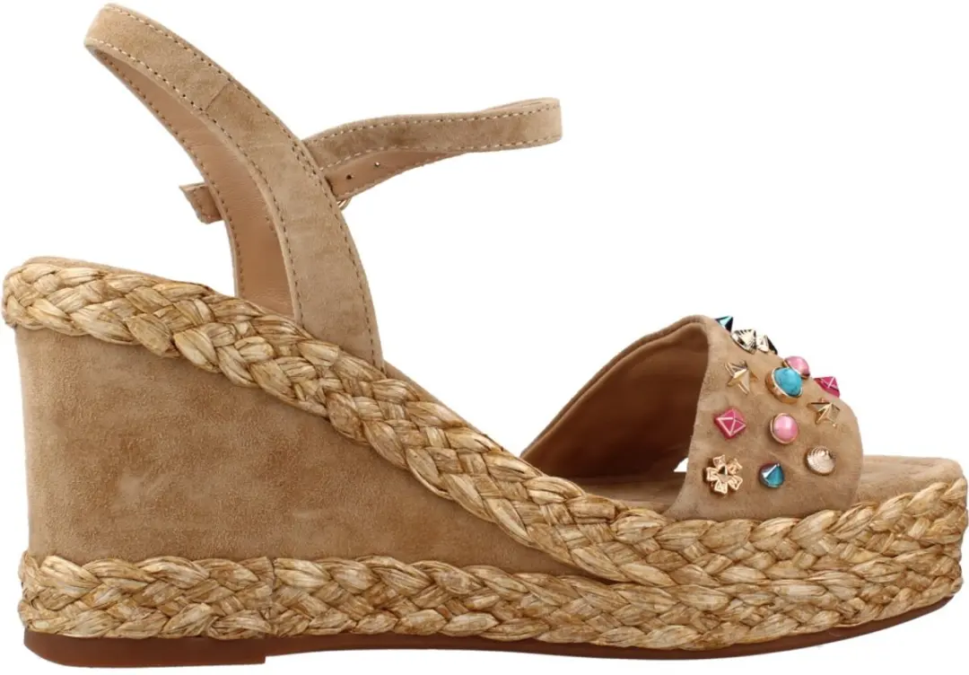 ALMA EN PENA SANDALIA PLATAFORMA SUEDE Lichtbruin 38 EU