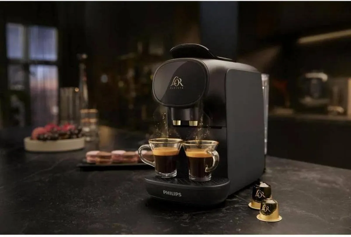 Philips L'OR Barista Sublime Koffiezetapparaat LM9012/20 - Geschikt voor Capsules - Koffiecupmachine Inclusief 9 Espresso en Barista Capsules - Grijs