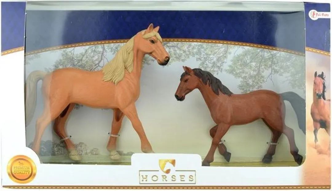 Toi-Toys Horses Pro Paard Met Veulen 37165A - Multicolor
