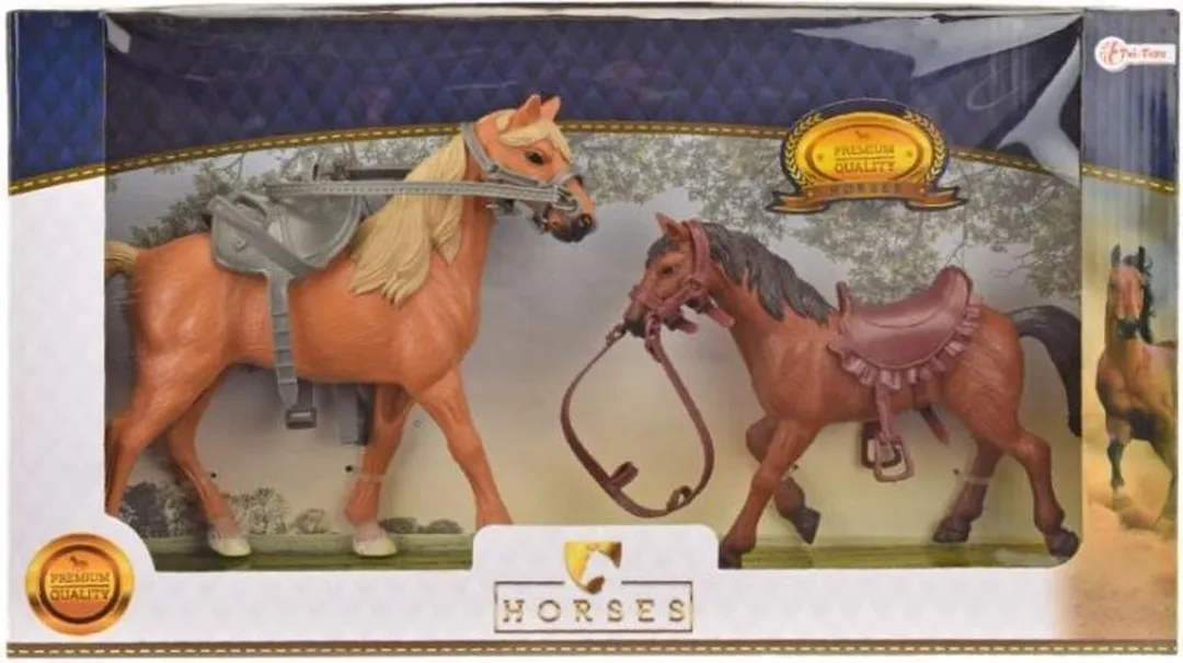 Toi-Toys Horses Pro Paard Met Veulen 37165A - Multicolor