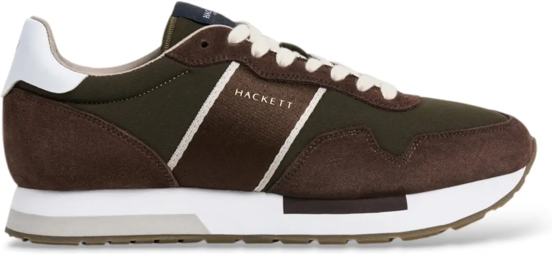 Hackett London Keston Symbol sneakers olijfgroen