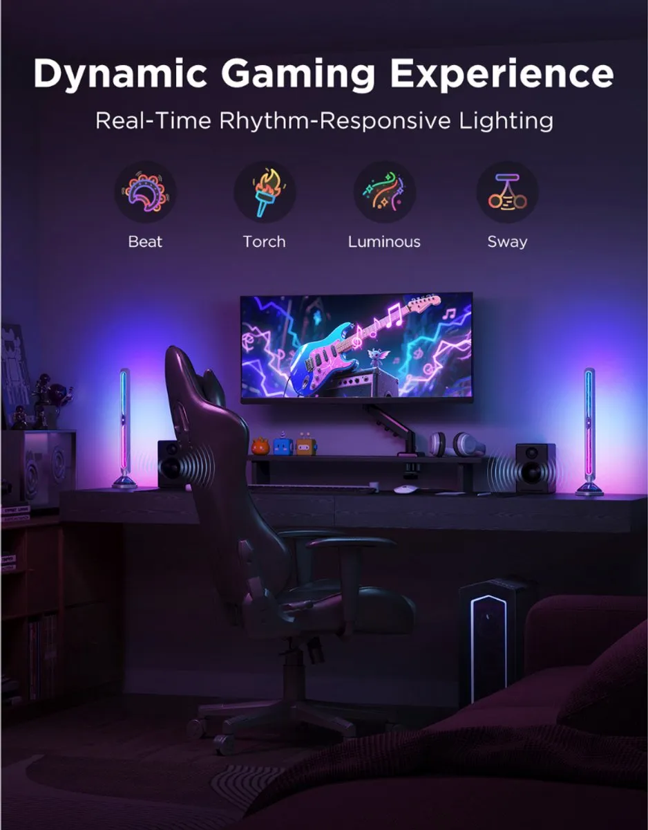 Govee Gaming Light Bars Pro RGBW - 2 Stuks - Grijs
