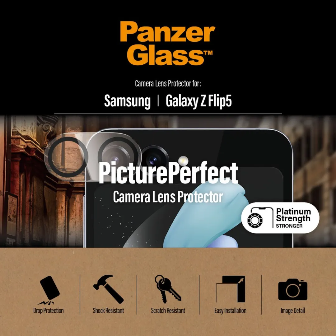 PanzerGlass PZ-0449 Camera Lens Protector - Samsung Galaxy Z Flip 5 - afbeelding 2 van 5