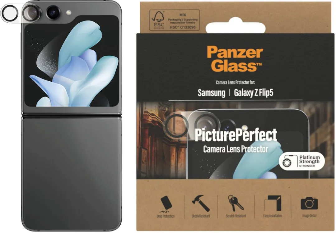 PanzerGlass PZ-0449 Camera Lens Protector - Samsung Galaxy Z Flip 5 - afbeelding 3 van 5