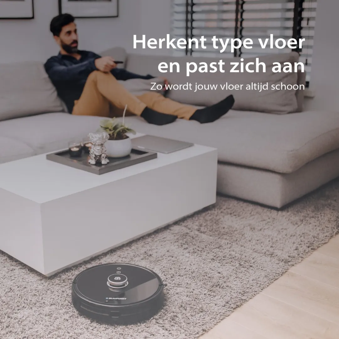 Blaupunkt Bluebot XTREME Robotstofzuiger - 3000Pa - Zwart
