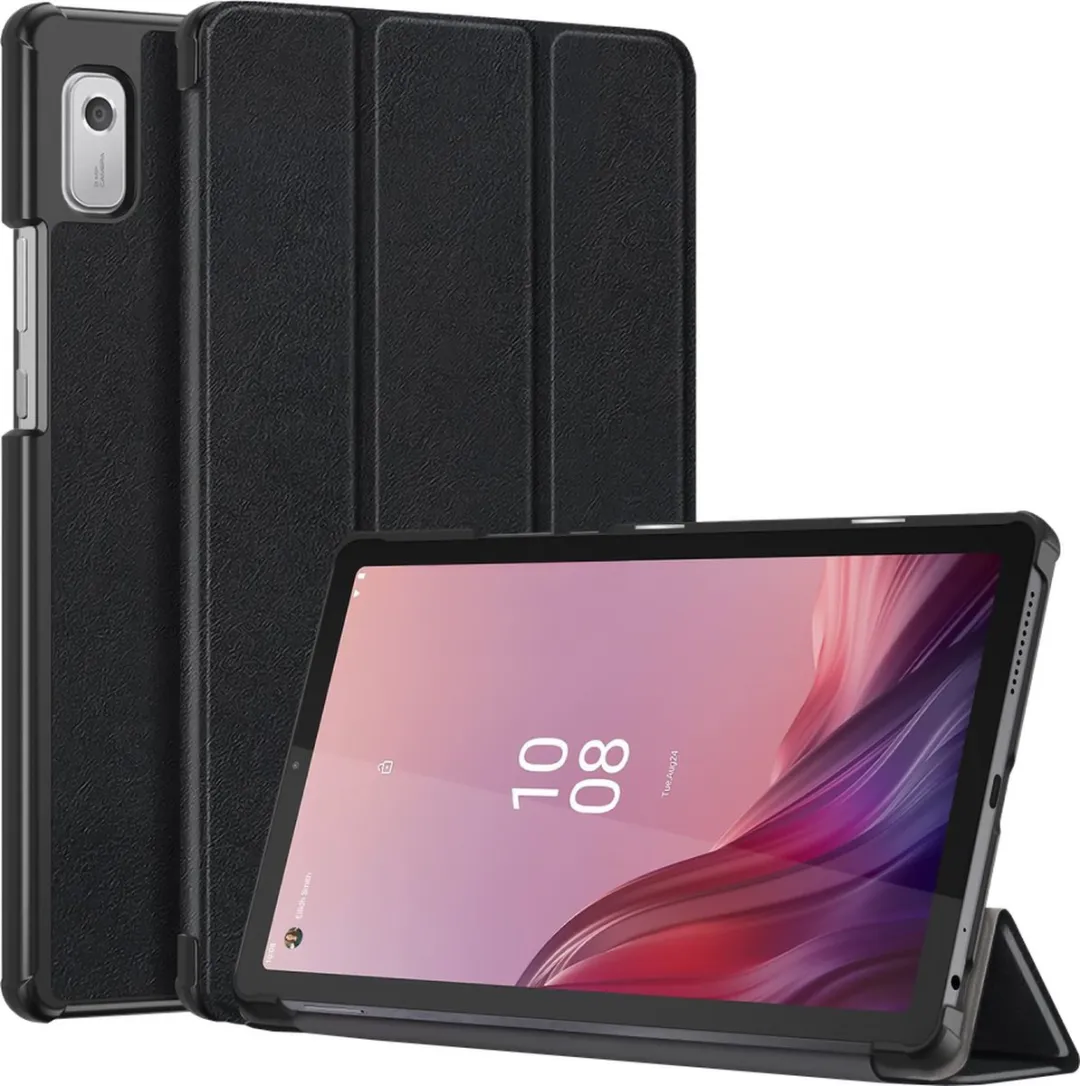 Just in Case Lenovo Tab M9 Bookcase Hoesje - Effen Zwart