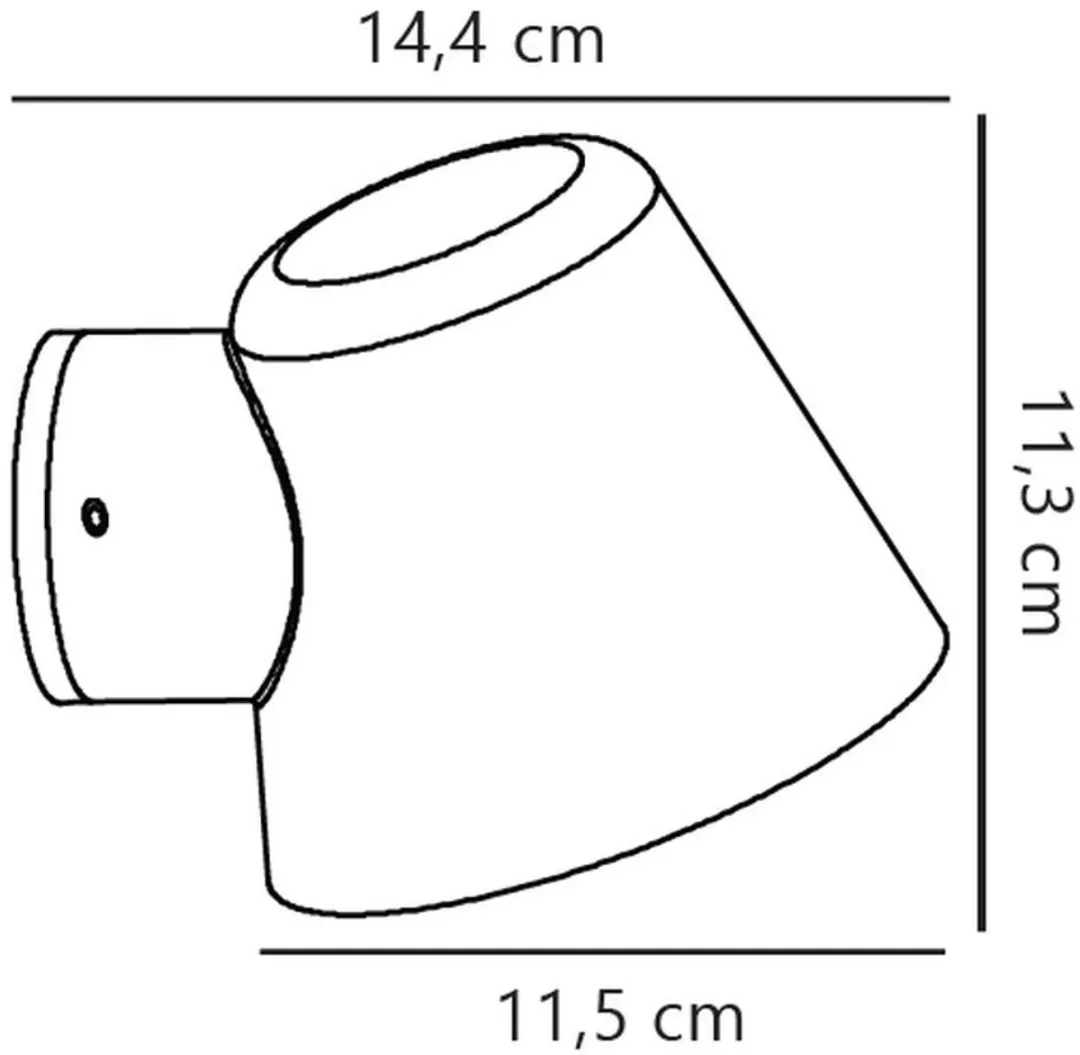 Nordlux Wandlamp Buiten Aleria - IP44 - Grijs