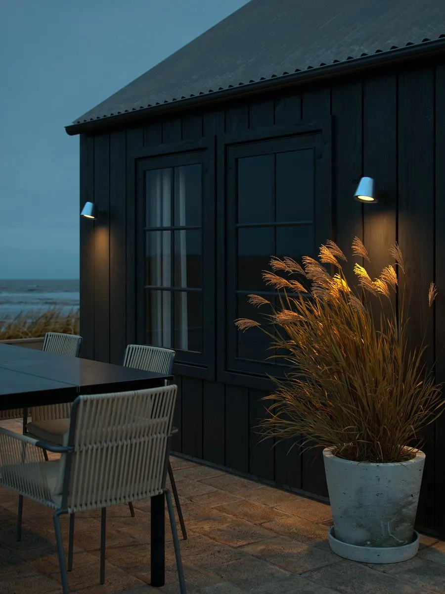 Nordlux Wandlamp Buiten Aleria - IP44 - Grijs