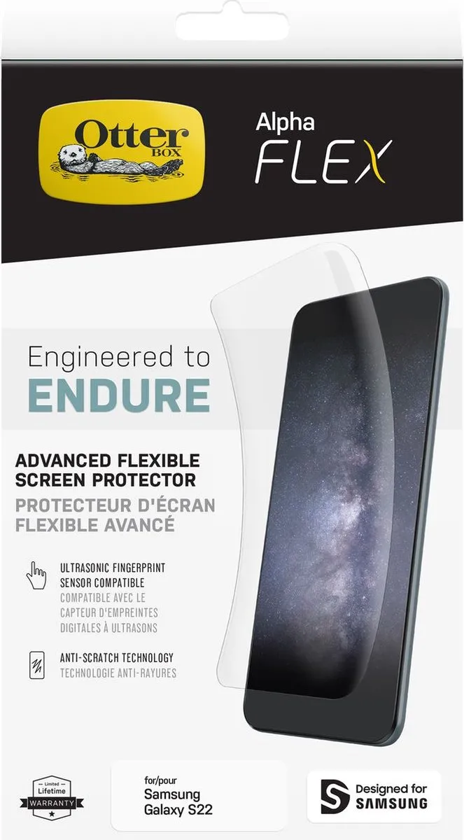 OtterBox Alpha Flex Antibacterieel - Samsung Galaxy S22 - clear