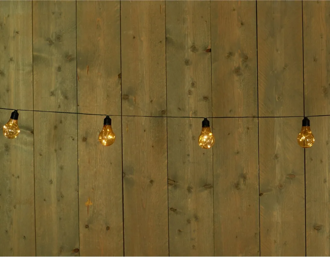 Anna's Collection Solar Lichtsnoer 10 LED Warm Wit - 450cm