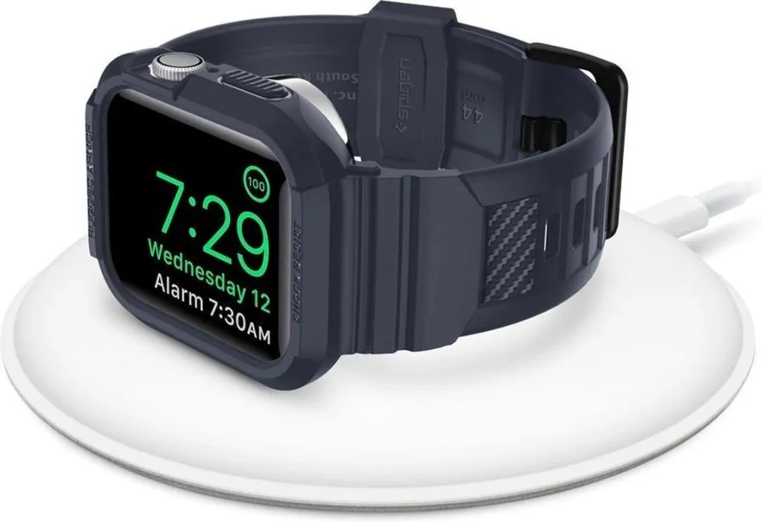Spigen Rugged Armor Pro Apple Watch Hoesje 44mm - Charcoal Grey