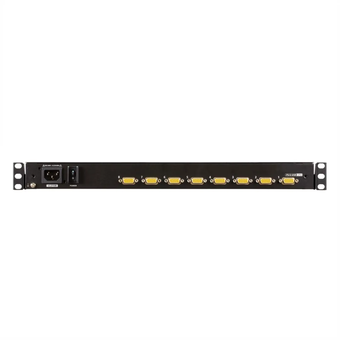 Aten CL3108NX KVM Switch 8 Poorten - 18,5 inch TFT - Zwart - afbeelding 3 van 4