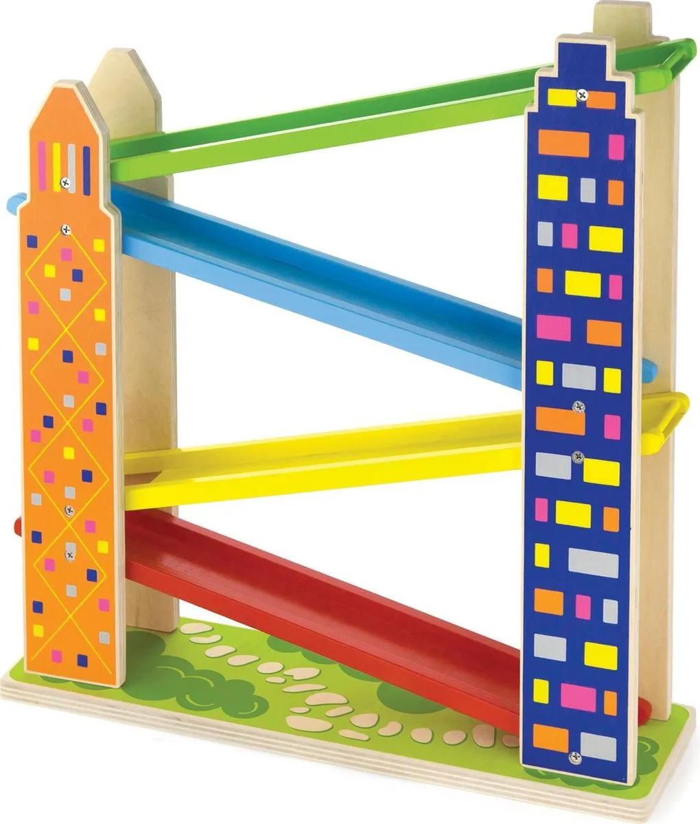 Viga Toys Jodelbaan Stad - 4 Baandelen Multicolor